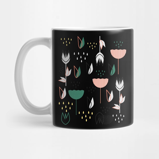 Flowers and raindrops by CocoDes